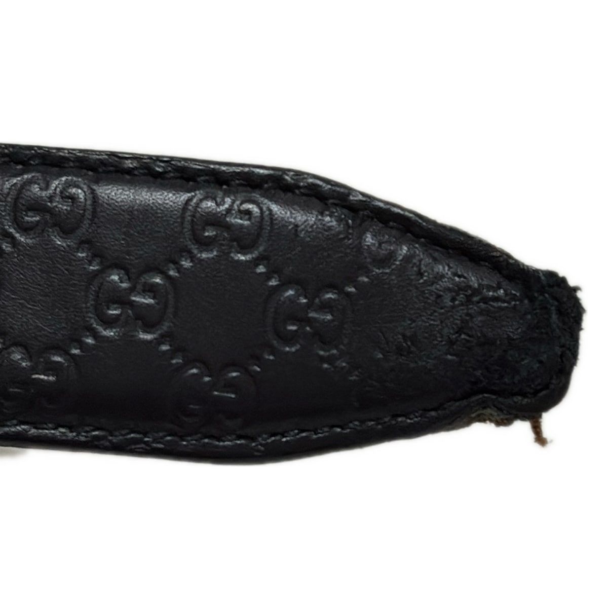 ■ 47179★年 GUCCI グッチ ベルト GG柄 シマライン ブラック GUCCI(グッチ) ベルト 90/36 - 281798 黒 シマライン レザー - メルカリ