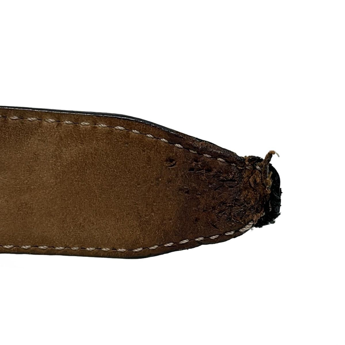 美品　GUCCI ブラックレザーベルト GUCCI(グッチ) ベルト 90/36 - 281798 黒 シマライン レザー - メルカリ