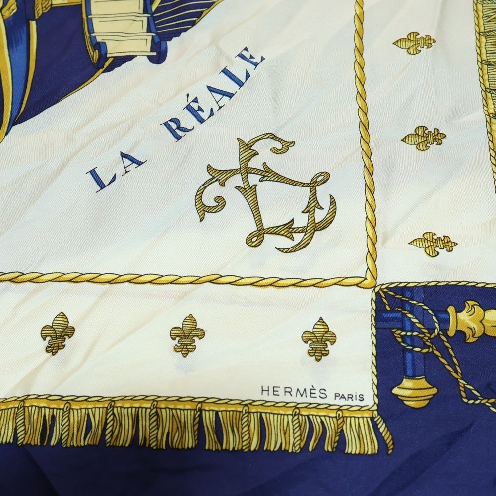 HERMES (エルメス) カレ90 クイーンの戴冠式 スカーフ マルチカラー