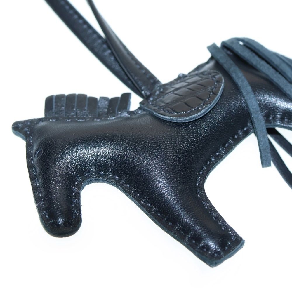 HERMES (エルメス) ロデオチャーム タッチ PM バッグチャーム ブラック