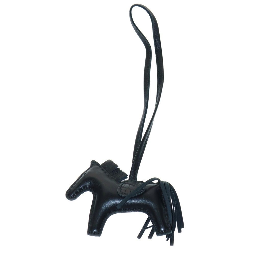 HERMES (エルメス) ロデオチャーム タッチ PM バッグチャーム ブラック