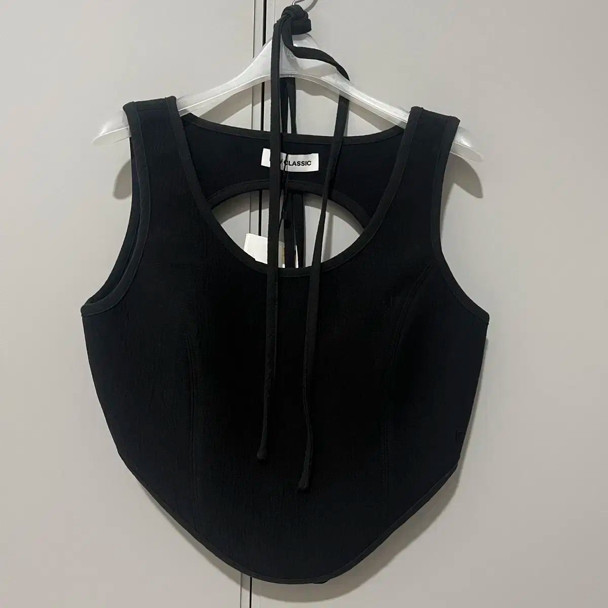 LOW CLASSIC ロウ クラシック コルセット トップス ブラック s 半袖(Tシャツ) Tシャツ カットソー