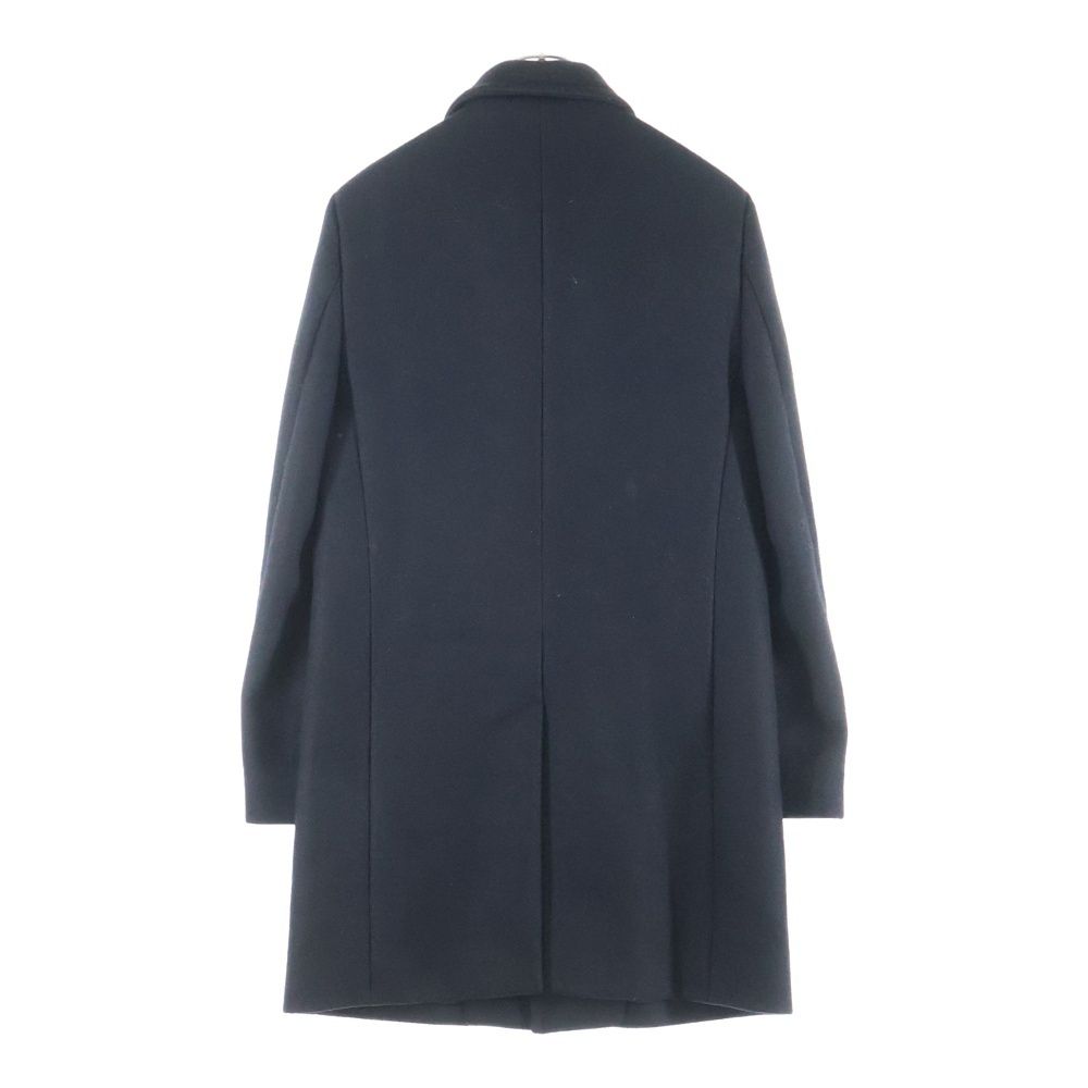 極美品 サンローランパリ 2017 メルトンウール ロングコート 黒 【152】 SAINT LAURENT PARIS (サンローランパリ) 17AW スタンドカラーウール