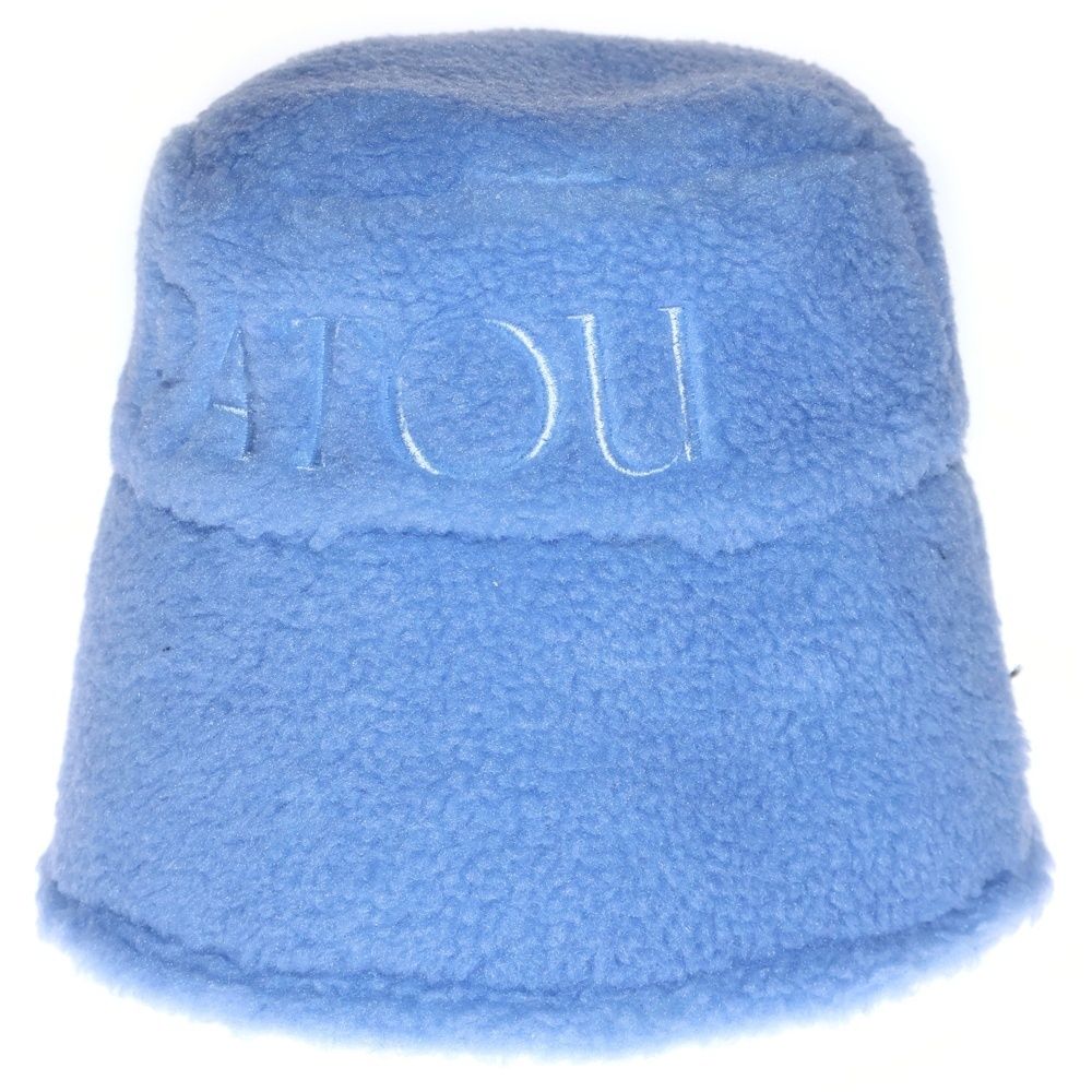 PATOU パトゥー ロゴ刺繍 フリース バケットハット ブルー