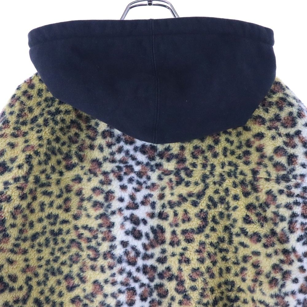 SUPREME (シュプリーム) 23AW Fleece Zip Up Hooded Shirt レオパード