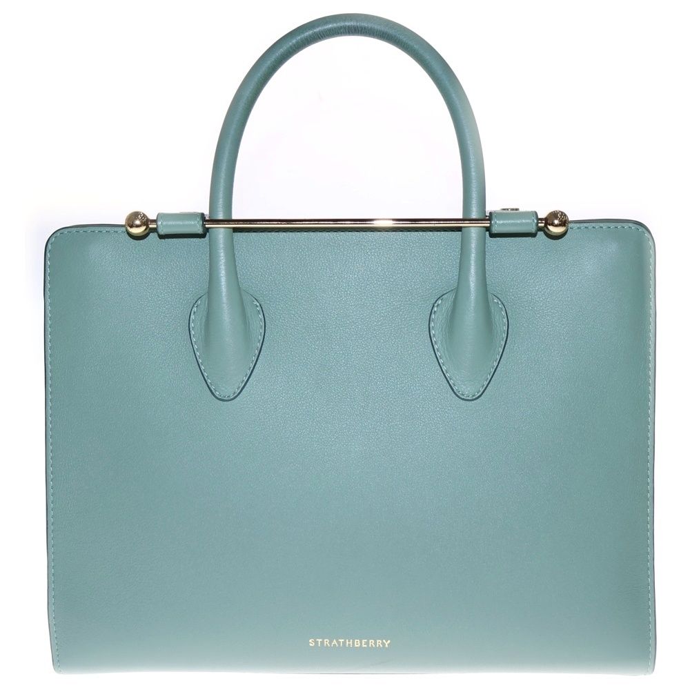 NO BRAND ノーブランド Strathberry ストラスベリー Midi Tote 2wayハンド ショルダーバッグ グリーン