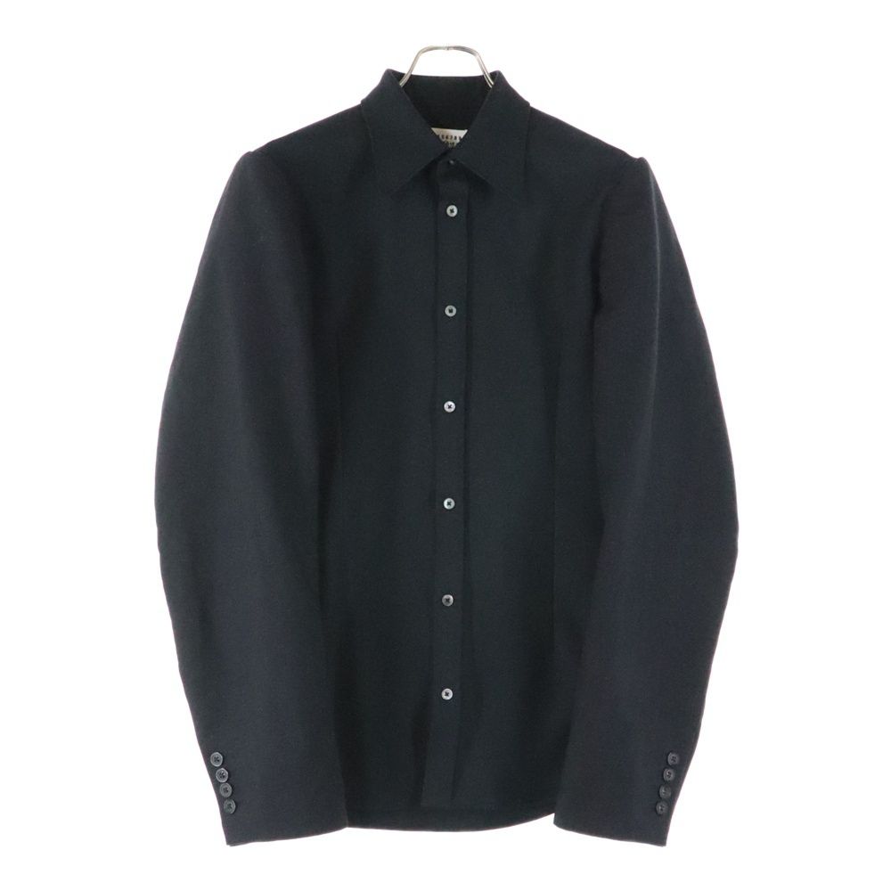 Maison Margiela 14 メゾンマルジェラ 19 AW オーバーサイズド モヘア混 ウール 長袖シャツ ジャケット ブラック