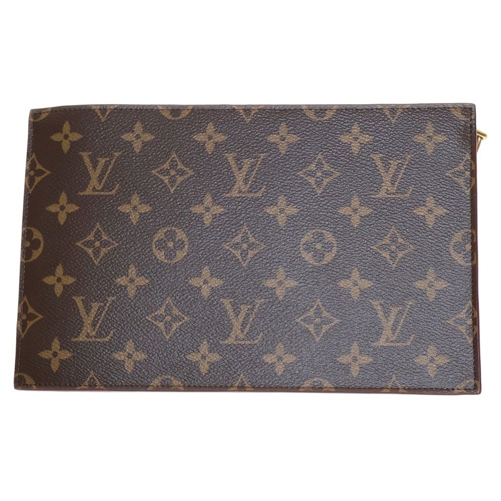 LOUIS VUITTON ルイヴィトン モノグラムイディール チェーンクラッチバッグ レザーハンドバッグ ブラウン M55646