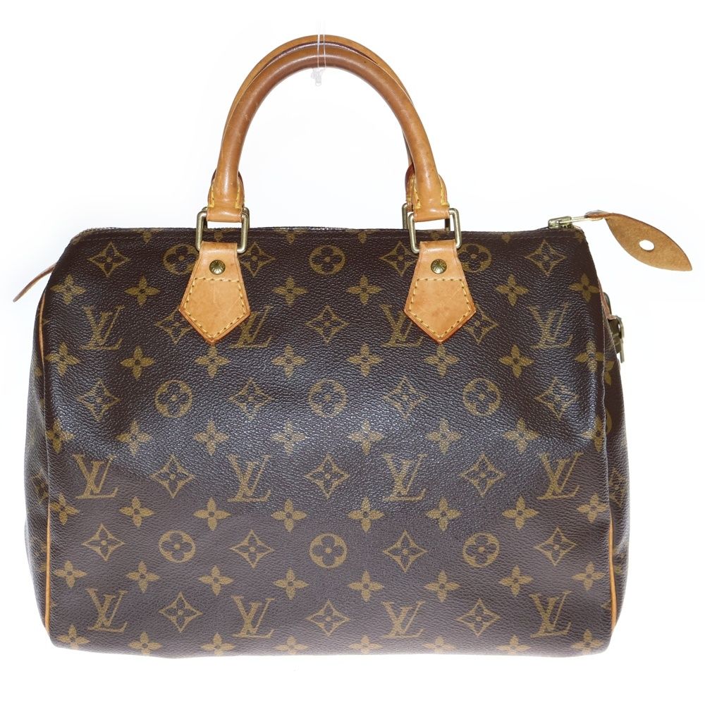 LOUIS VUITTON ルイヴィトン モノグラム スピーディ30 レザーハンドバッグ ブラウン SP 1928