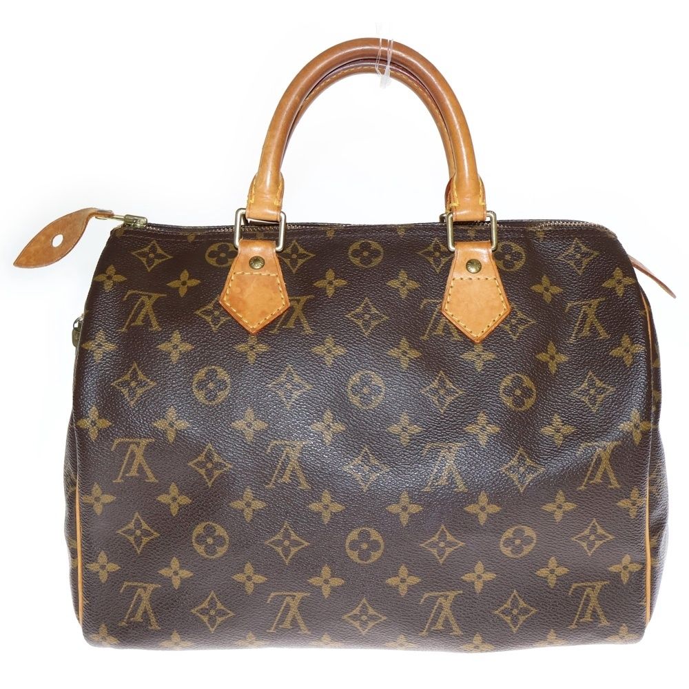 LOUIS VUITTON ルイヴィトン モノグラム スピーディ30 レザーハンドバッグ ブラウン SP1928