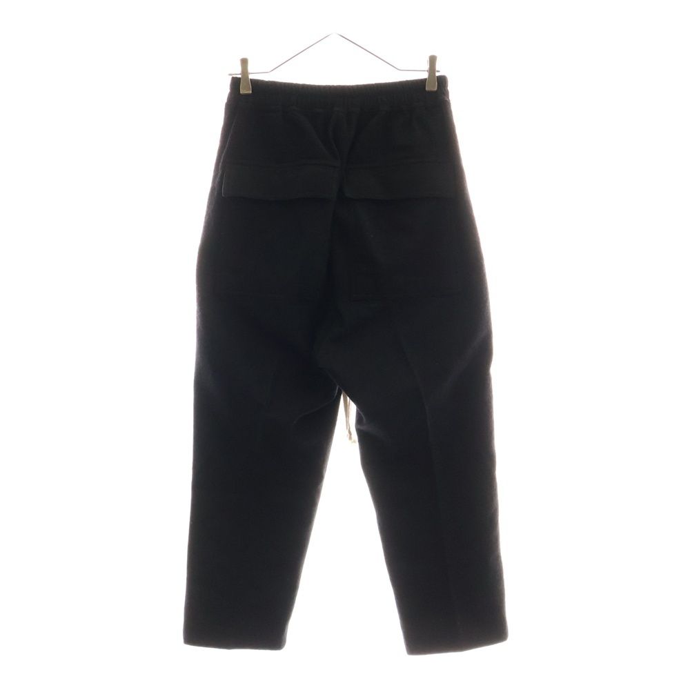 Rick Owens リックオウエンス 21 AW クロップド ドローストリングロングパンツ ブラック -WCF