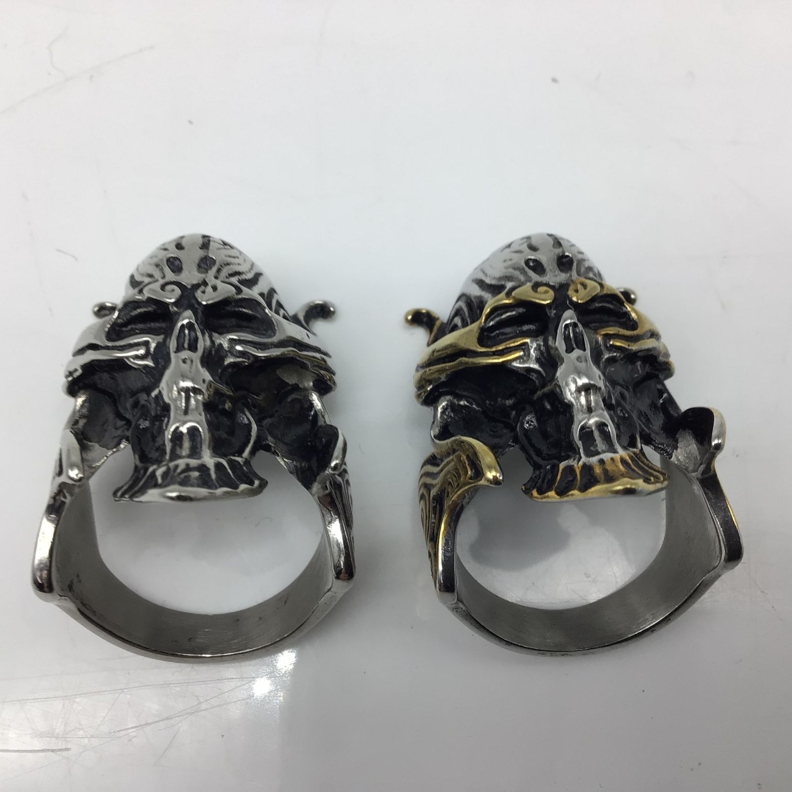 10497 牙狼 GARO ザルバ 指輪 魔導輪 リング 20号 2個セット 特撮 黄金 