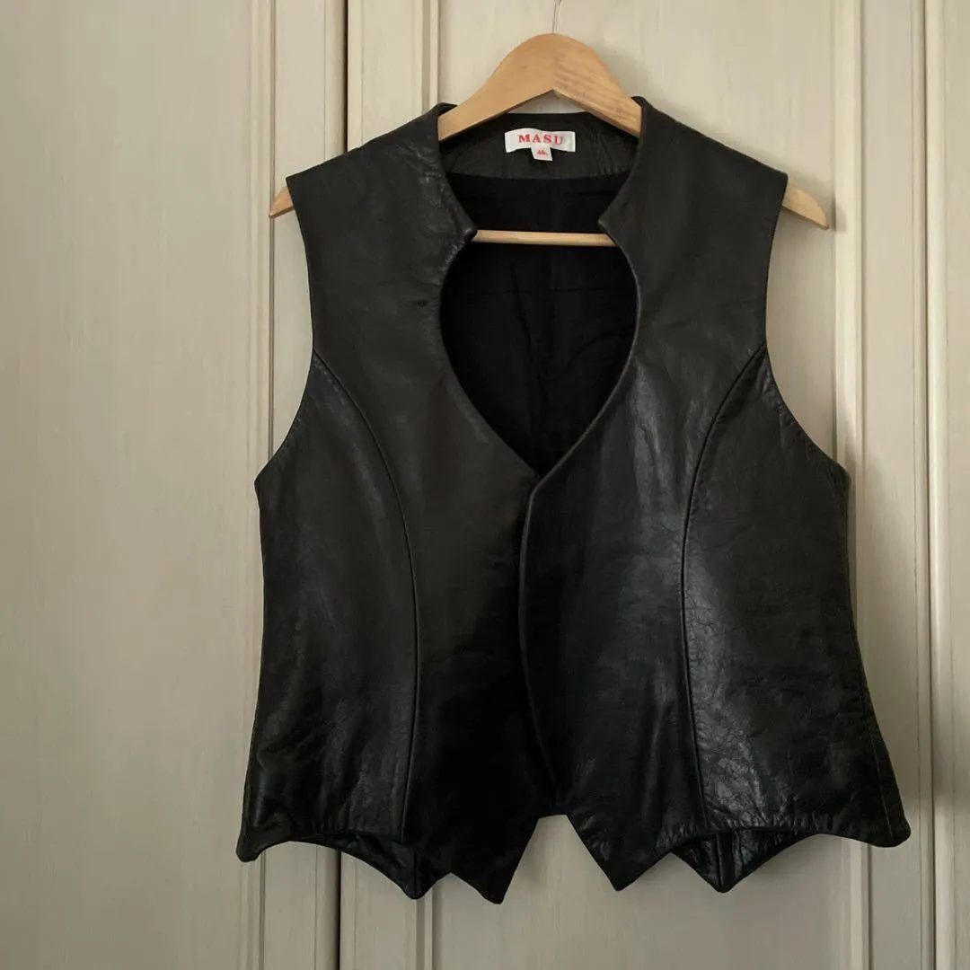 MASU★23aw レザーベスト　ピンク MASU☆23aw レザーベスト ピンク