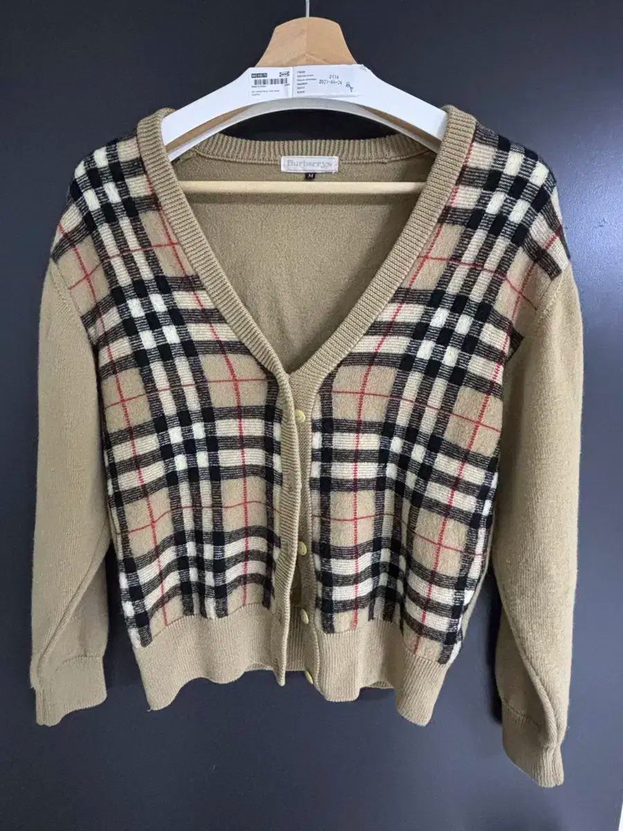 バーバリーロンドン バーバリー / ノバチェックニットカーディガン