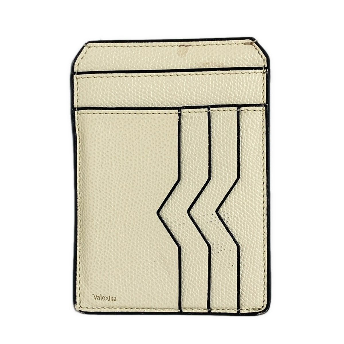 Valextra(ヴァレクストラ) カードケース - アイボリー レザー - メルカリ 