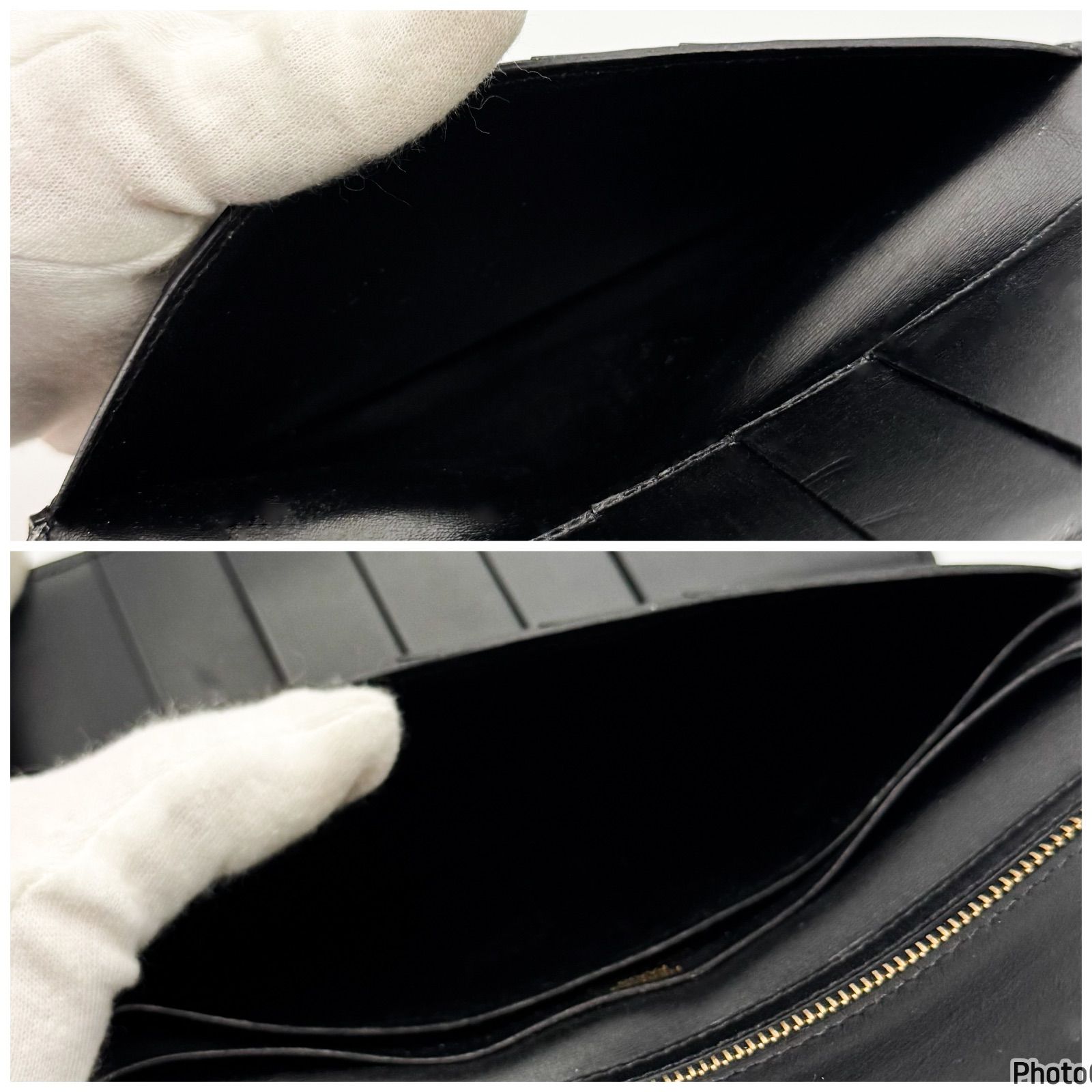 エルメス✨ベアン✨デュプリ✨三つ折り長財布✨ブラック - メルカリ