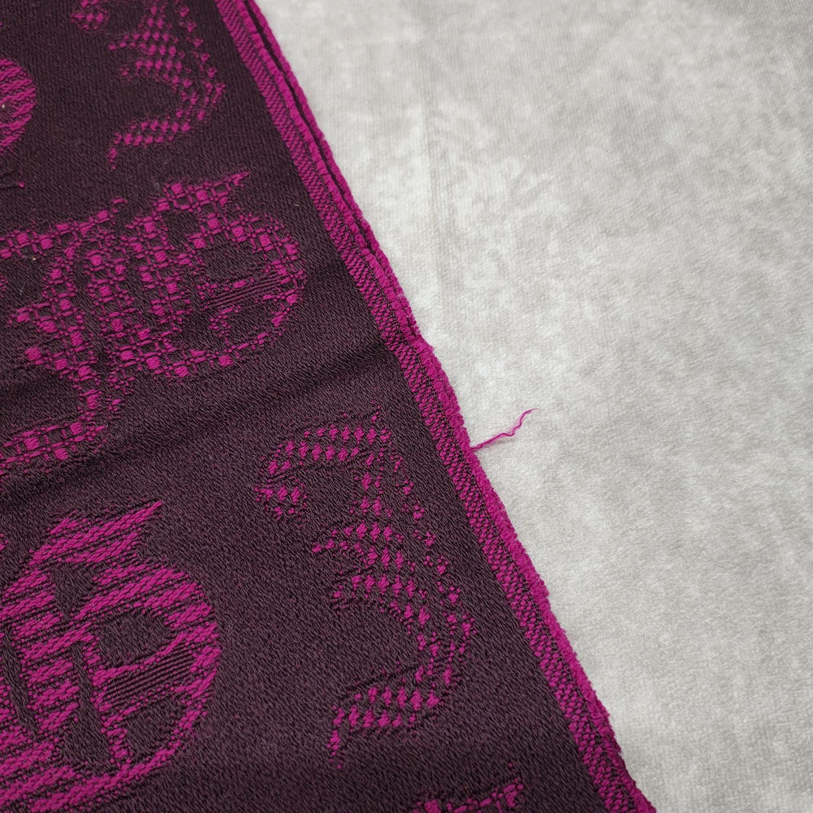 John Galliano ジョンガリアーノ ロゴ ウール マフラー ストール