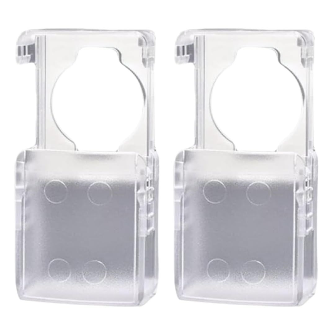 新品 MaT store チャイルドロック ドアロック キーカバー 徘徊防止 玄関ドア 玄関 ドア 子ども いたずら防止 (2個 クリア)