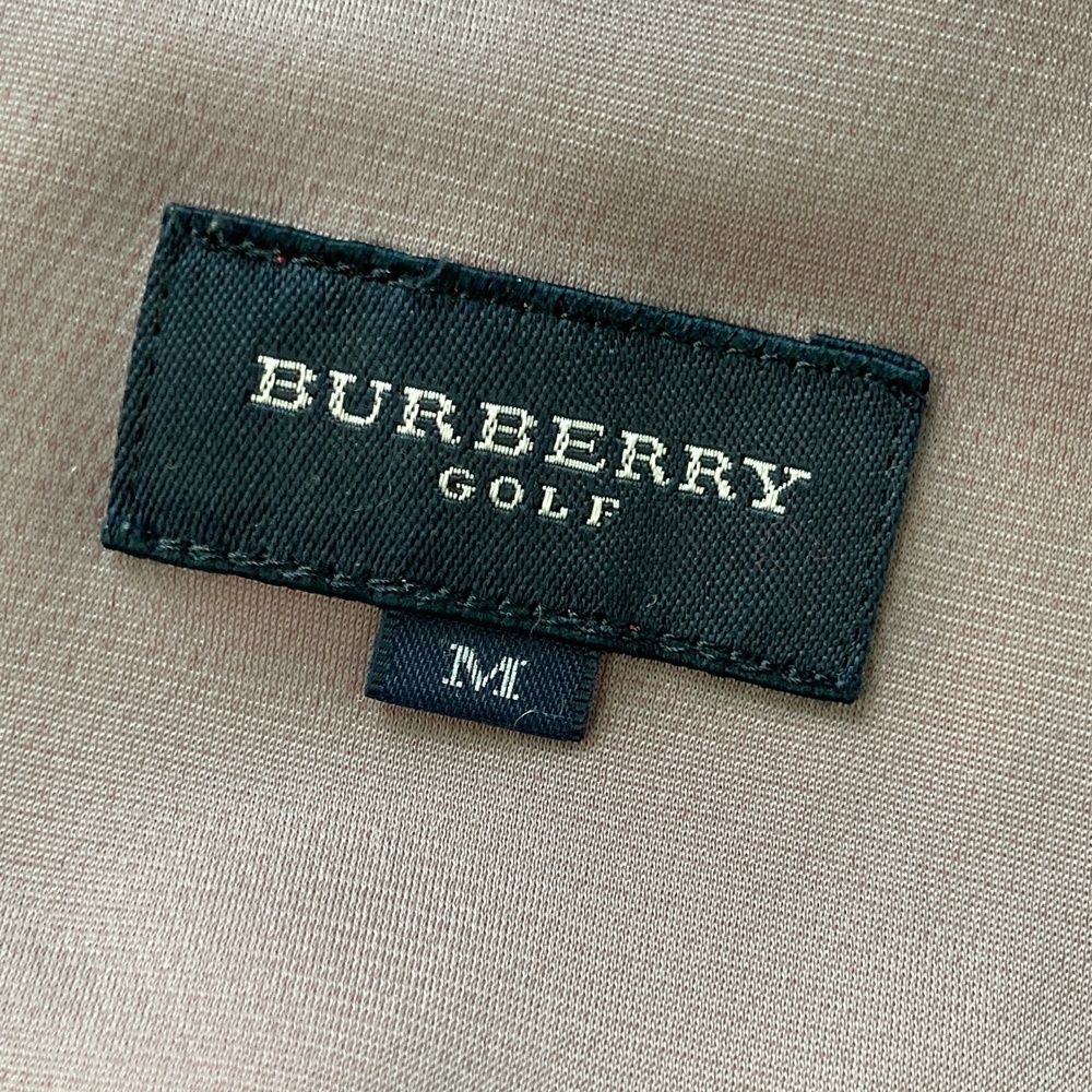 サイズ：M BURBERRY GOLF バーバリーゴルフ ハイネック 長袖 ニット