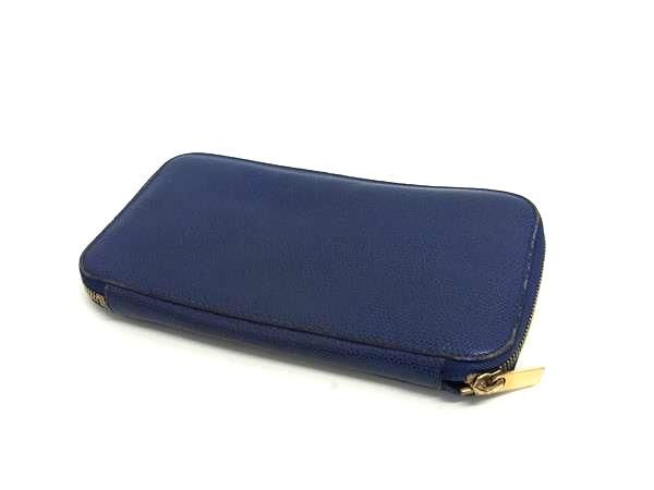 Valextra ヴァレクストラ レザー ラウンドファスナー 長財布 Valextra ヴァレクストラ レザー ラウンドファスナー 長財布
