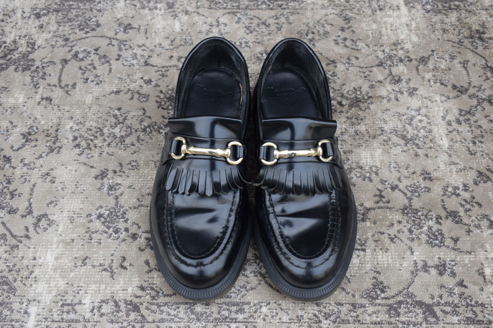 Dr.Martens ドクターマーチン ADRIAN SNAFFLE エイドリアン スナッフル ビットローファー 黒 ブラック UK 6相当 25 cm相当 W 3398
