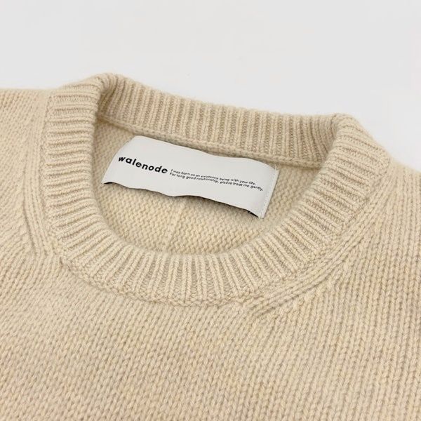 walenode ウェルノード クルーネック ニット セーター ヒルカス