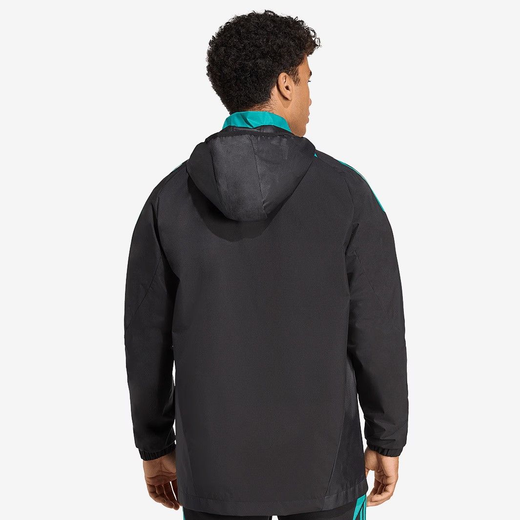 ラグビー ニュージーランド代表 オールブラックス 2025 2026 ジャケット 黒 ブラック 青緑 アディダス モデル 日本未発売