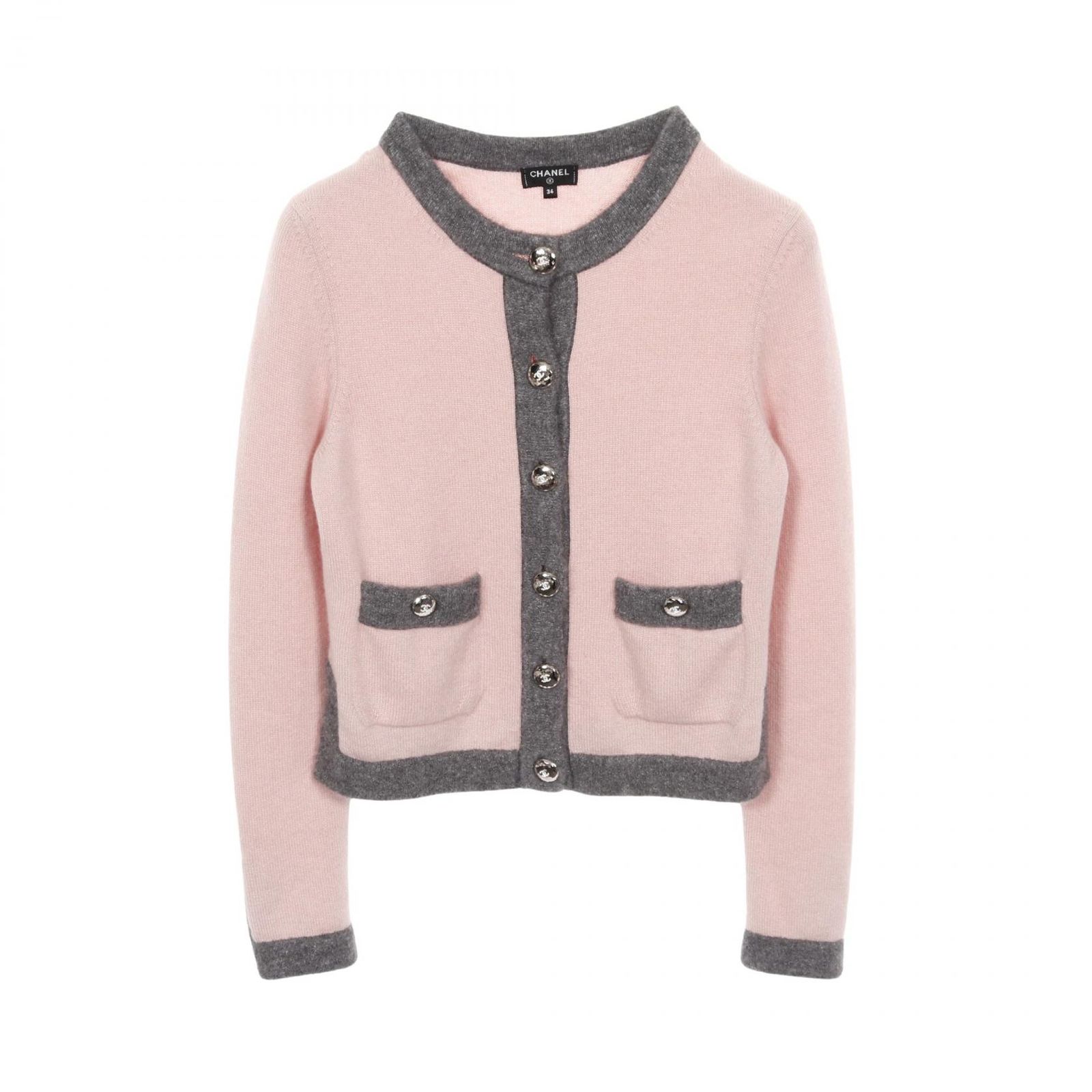 シャネル CHANEL カーディガン ココマークボタン ニット P71355K10217 カシミヤ カーディガン レディース Used A