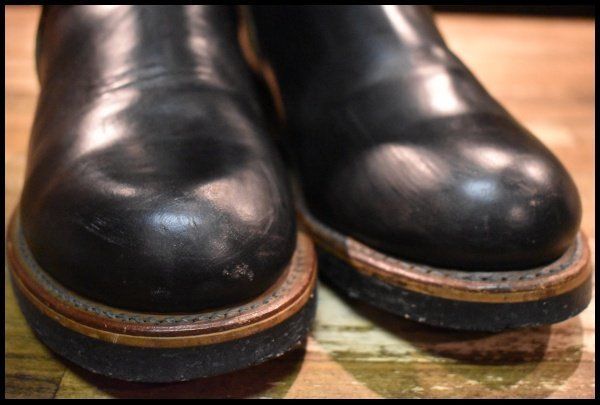  5.5 D PT 91プリント レッドウィング 2268 エンジニア ブラッククローム スチールトゥ プルオン ブーツ redwing GP 165 エンジニアブーツ ブーツ 革靴