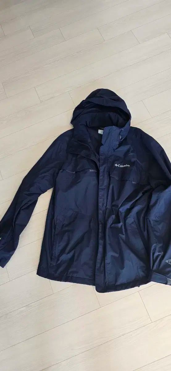 コロンビア OMNI-TECH 防水 ジャケット XL ネイビー