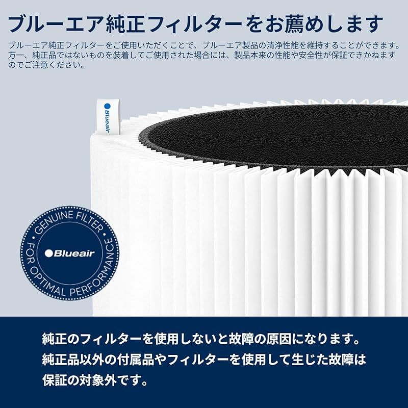 ブルーエア 空気清浄機 Blue 3410 交換用フィルター パーティクルプラス カーボン 106332 ホワイト 35畳 0