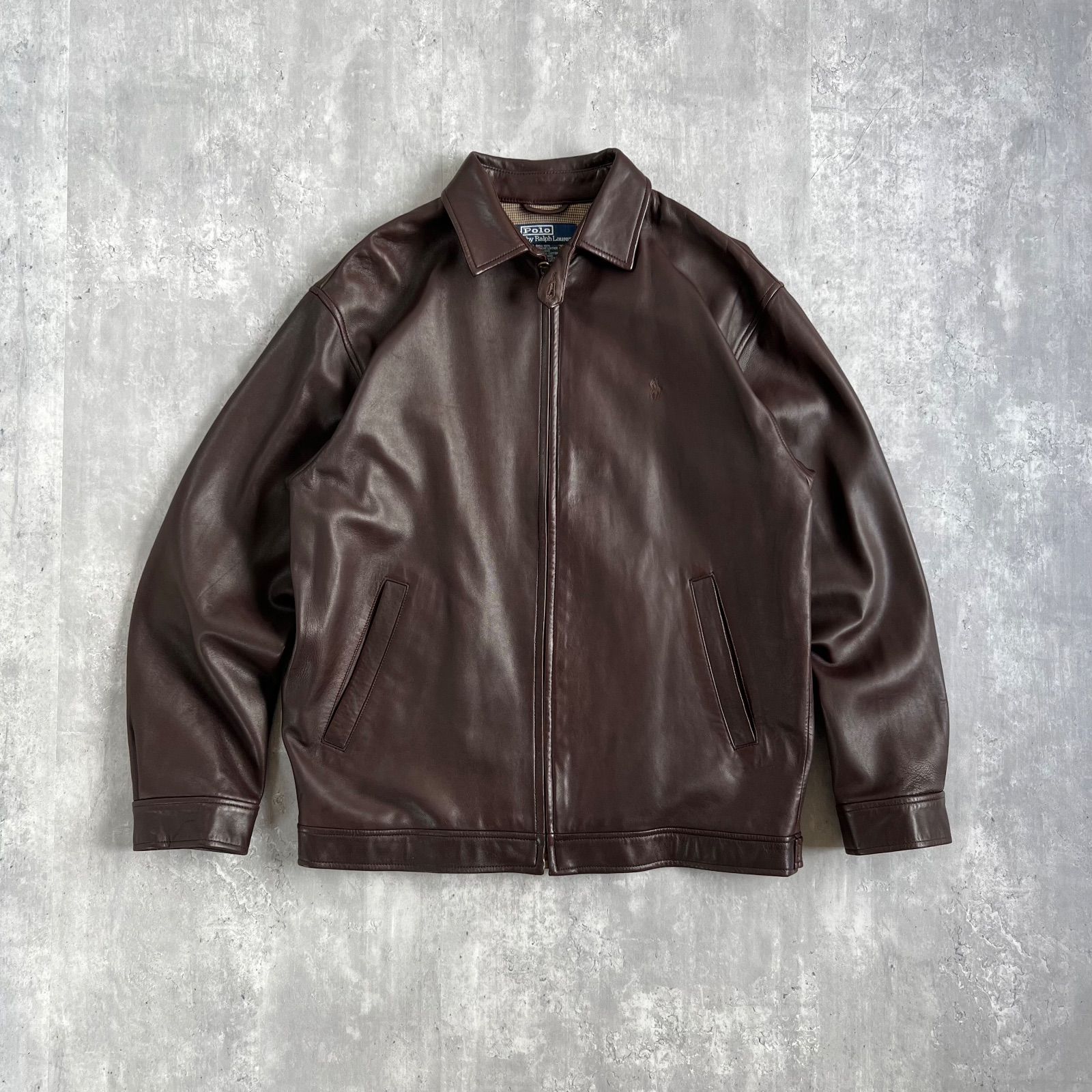 90s Polo by Ralph Lauren ポロバイラルフローレン 本革 スウィング