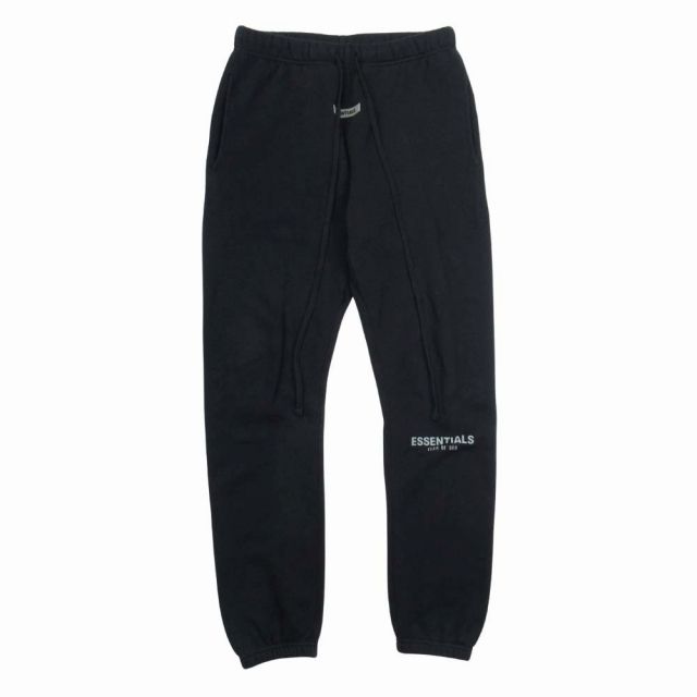 エフオージー エッセンシャルズ FOG ESSENTIALS 裏起毛 スウェット ジョガーパンツ リフレクターロゴ プリント ボトムス XS 紺 ネイビー K10 メンズ