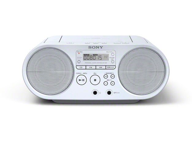 WJ1101 ソニー ZS-S40-W CDラジオ（ホワイト） ラジオ SONY - メルカリ