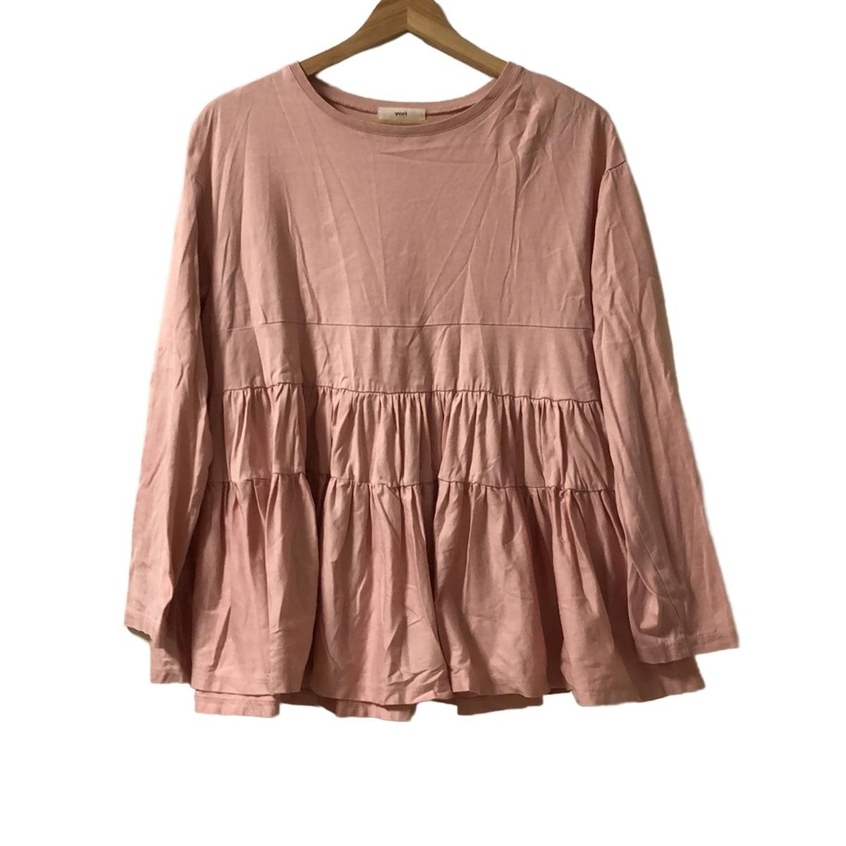 yori(ヨリ) 長袖カットソー サイズF レディース美品 - ライトピンク