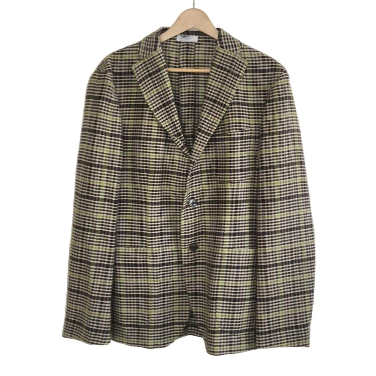 美品 ボリオリ COAT チェックジャケット M(48) BOGLIOLI(ボリオリ) ジャケット サイズ48 M メンズ - ダークブラウン