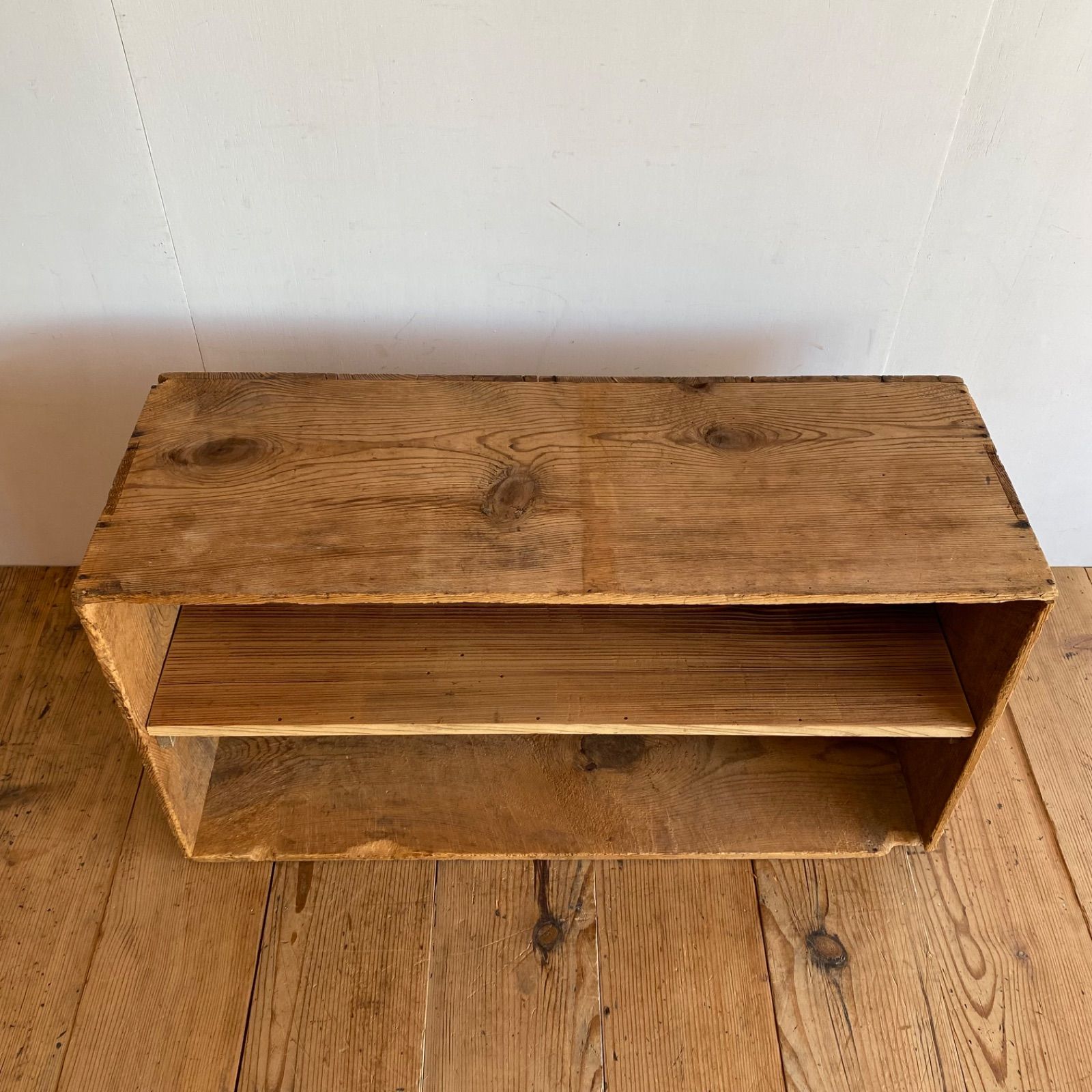 アンティーク チェスト 棚 本棚 ローボード 無垢材 無塗装 y199 MARWIL-DEMENAGEMENTS_CH