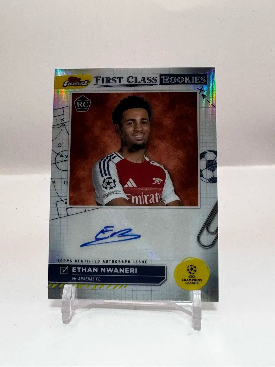 Topps イ ソン エドゥアルド ワネリ アーセナル ルーキー サッカー選手 サイン入りカード