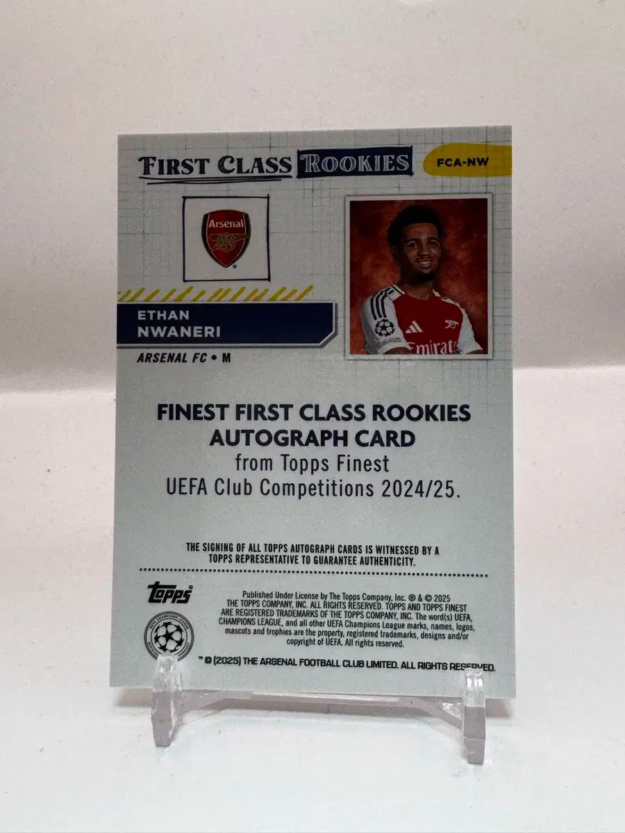 Topps イ ソン エドゥアルド ワネリ アーセナル ルーキー サッカー選手 サイン入りカード