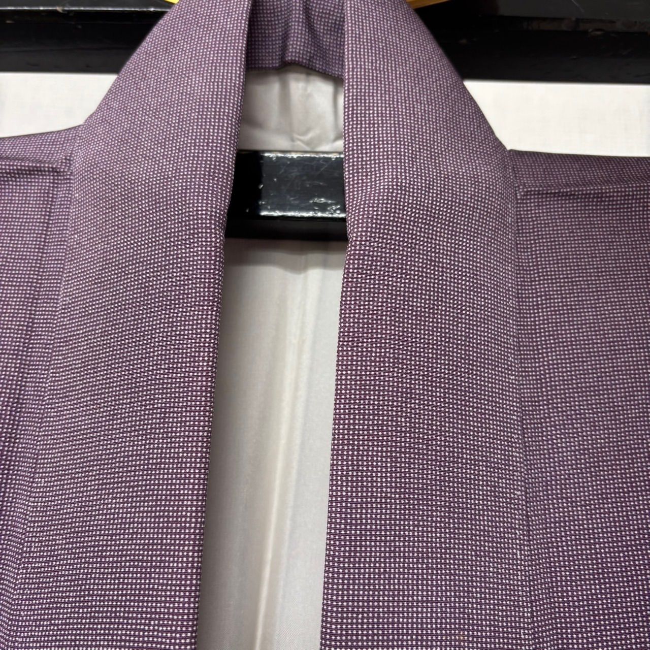 くすみカラーが良い 作家物 江戸小紋 角通し 正絹 くすみカラーが良い