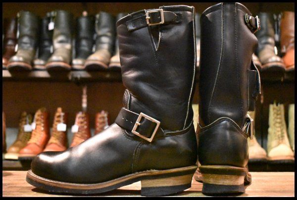  8 D PT 99刺繍 レッドウィング 8270 ナイフポケット エンジニア ブラック 黒 スチールトゥ ブーツ redwing GP 169 エンジニアブーツ ブーツ 革靴