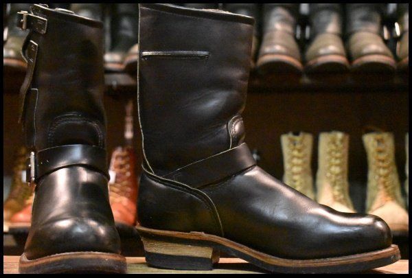 8 D PT 99刺繍 レッドウィング 8270 ナイフポケット エンジニア ブラック 黒 スチールトゥ ブーツ redwing GP 169