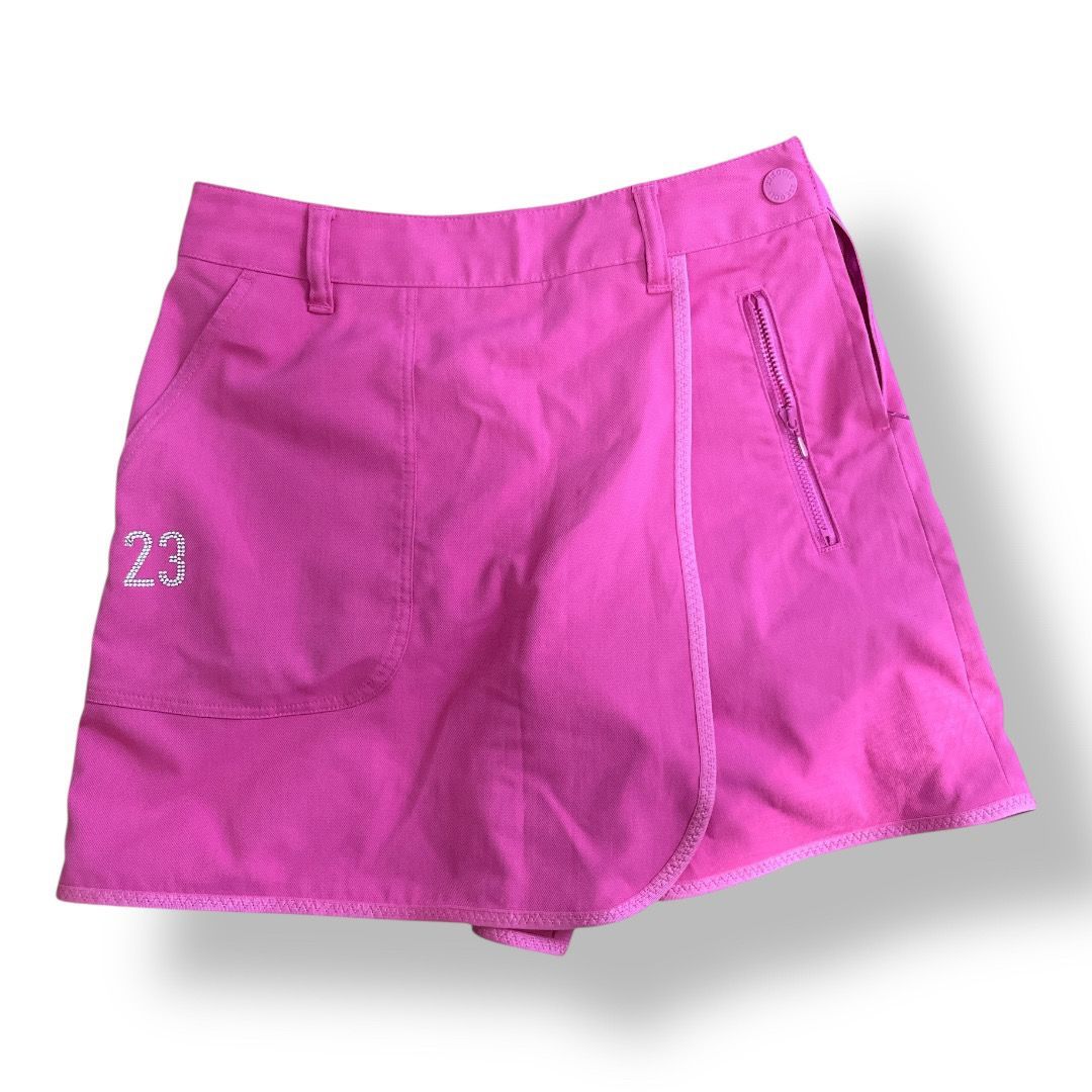 23区golf ニジュウサンク ゴルフ キュロットスカート ピンク色 サイズ記載なし レディースパンツ 管理SK294