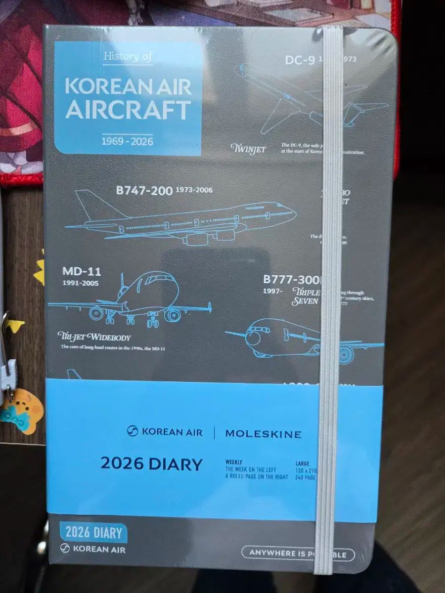 2026 モールスキン 大韓航空 ダイアリー ユニボール ONE ボールペン