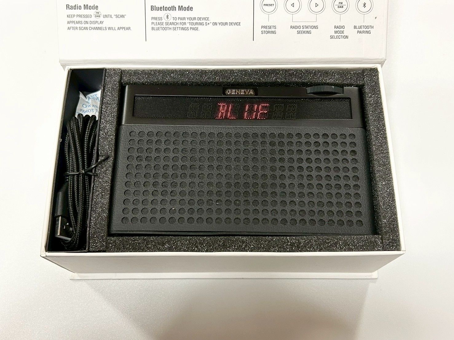 GENEVA TOURING S+ Bluetoothスピーカー ブラック