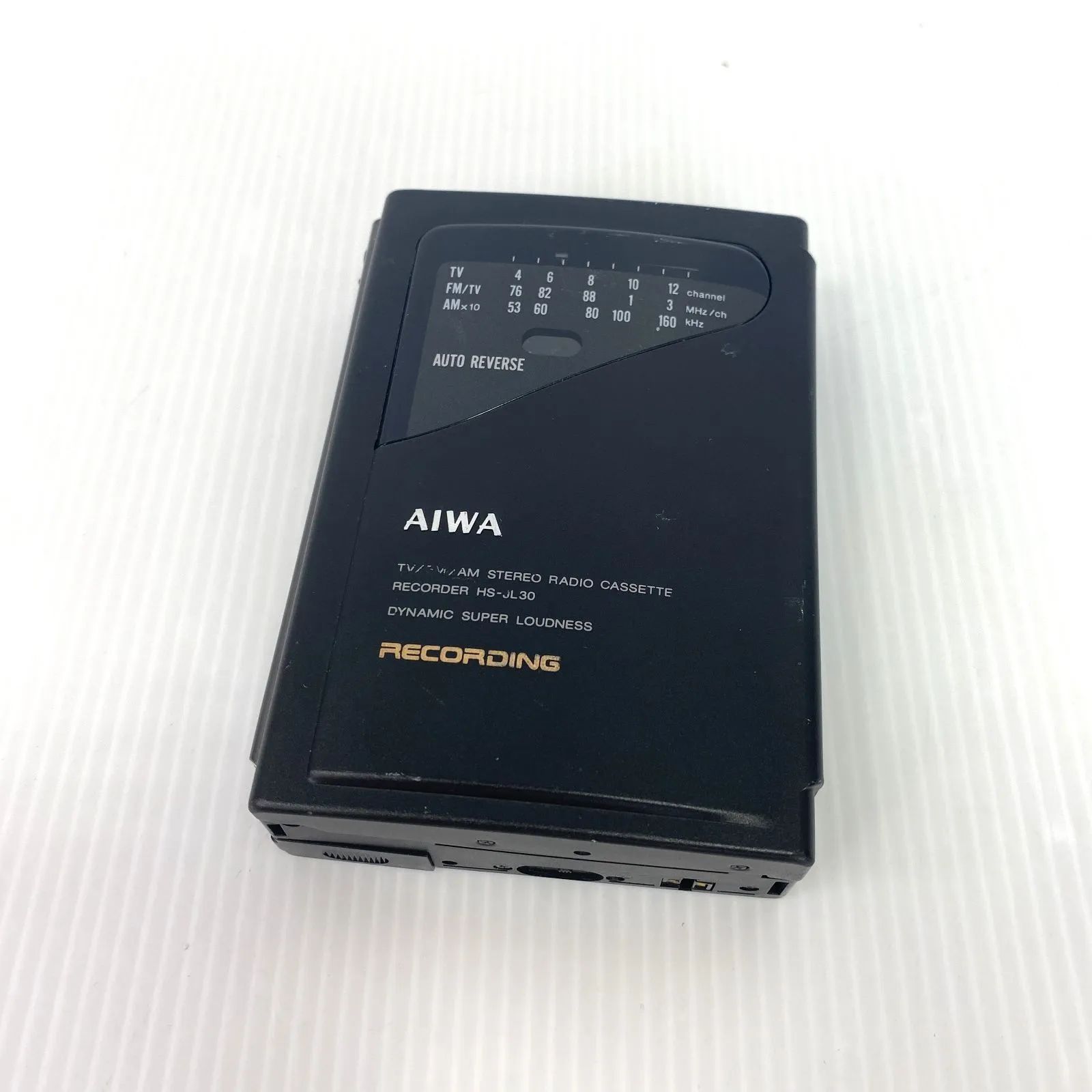 現状品 AIWA HS-JL30 ラジオカセットレコーダー FM AM アイワ ポータブルカセットプレイヤー GM