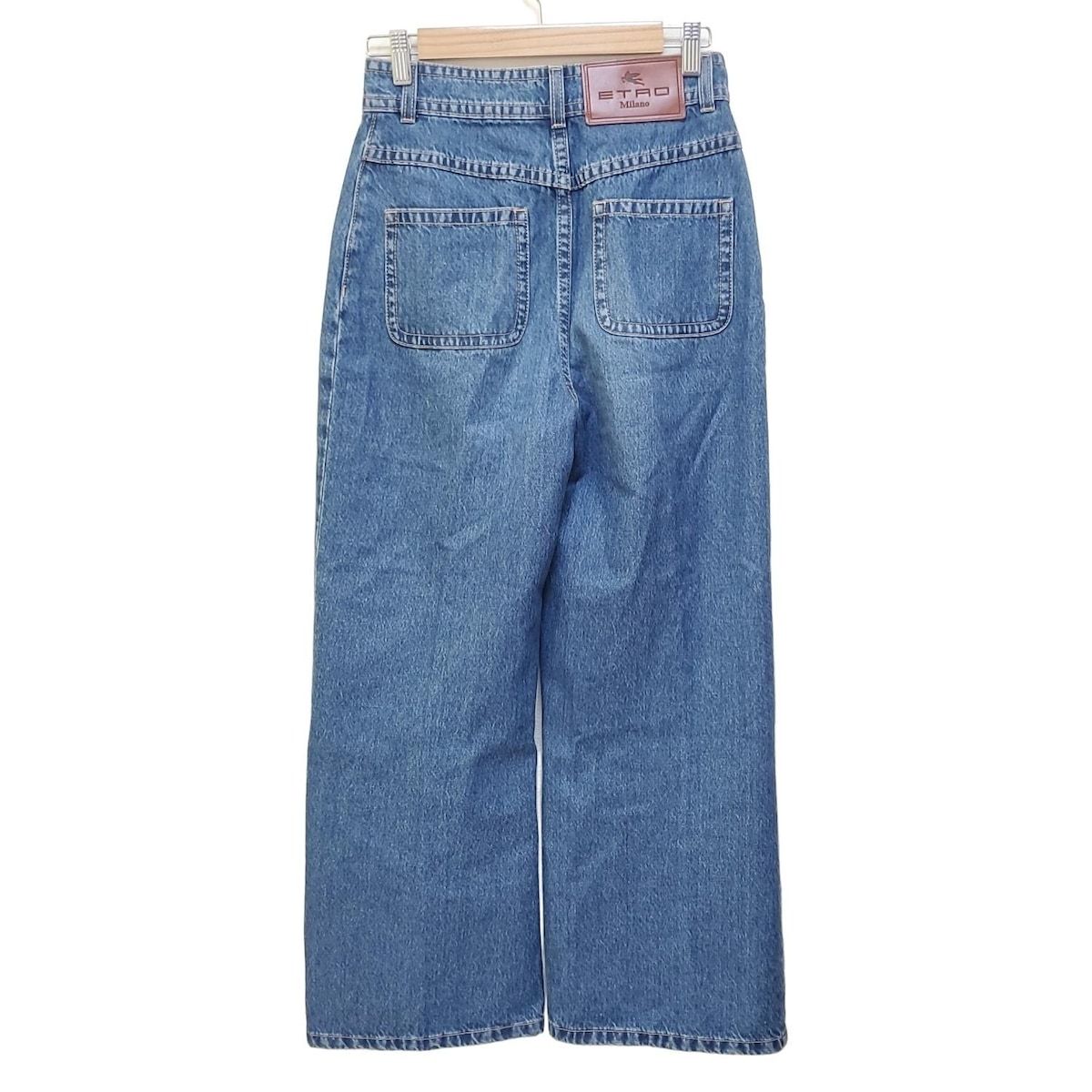 ETRO エトロ ジーンズ サイズ25 XS レディース - ネイビー フルレングス 刺繍