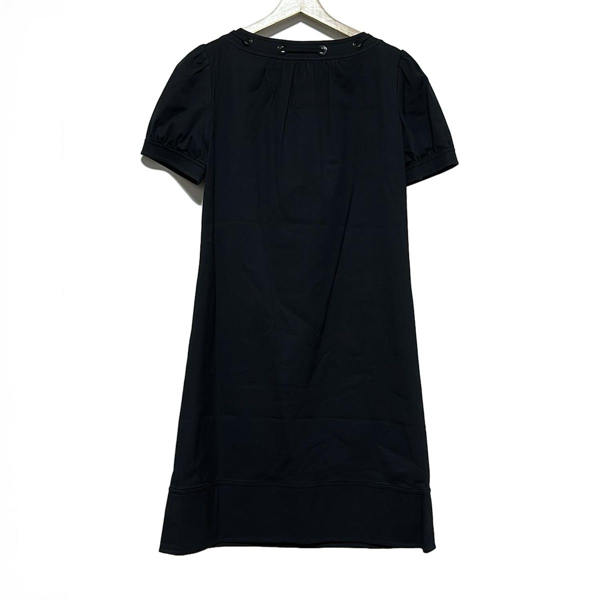 Rene(ルネ) ワンピース サイズ38 M レディース - 黒 半袖/ひざ丈