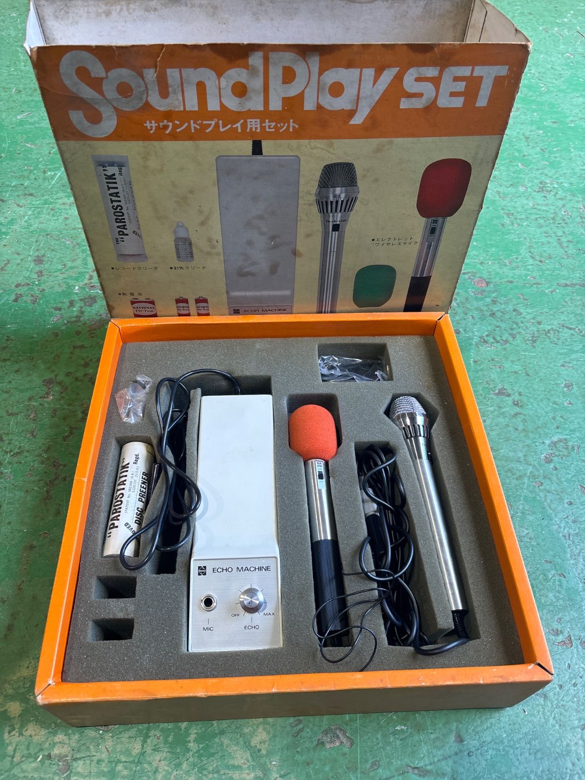 Technics テクニクス サウンドプレイ用セット エコーマシーン マイク ヴィンテージ 松下電気