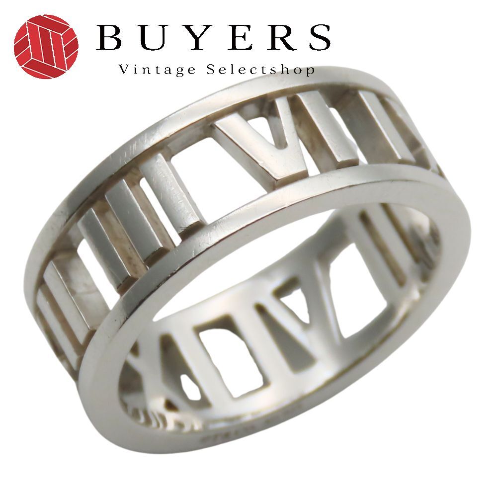 ティファニー リング 指輪 アトラス オープン シルバー925 約3.5g シルバー レディース 女性 TIFFANY-Co